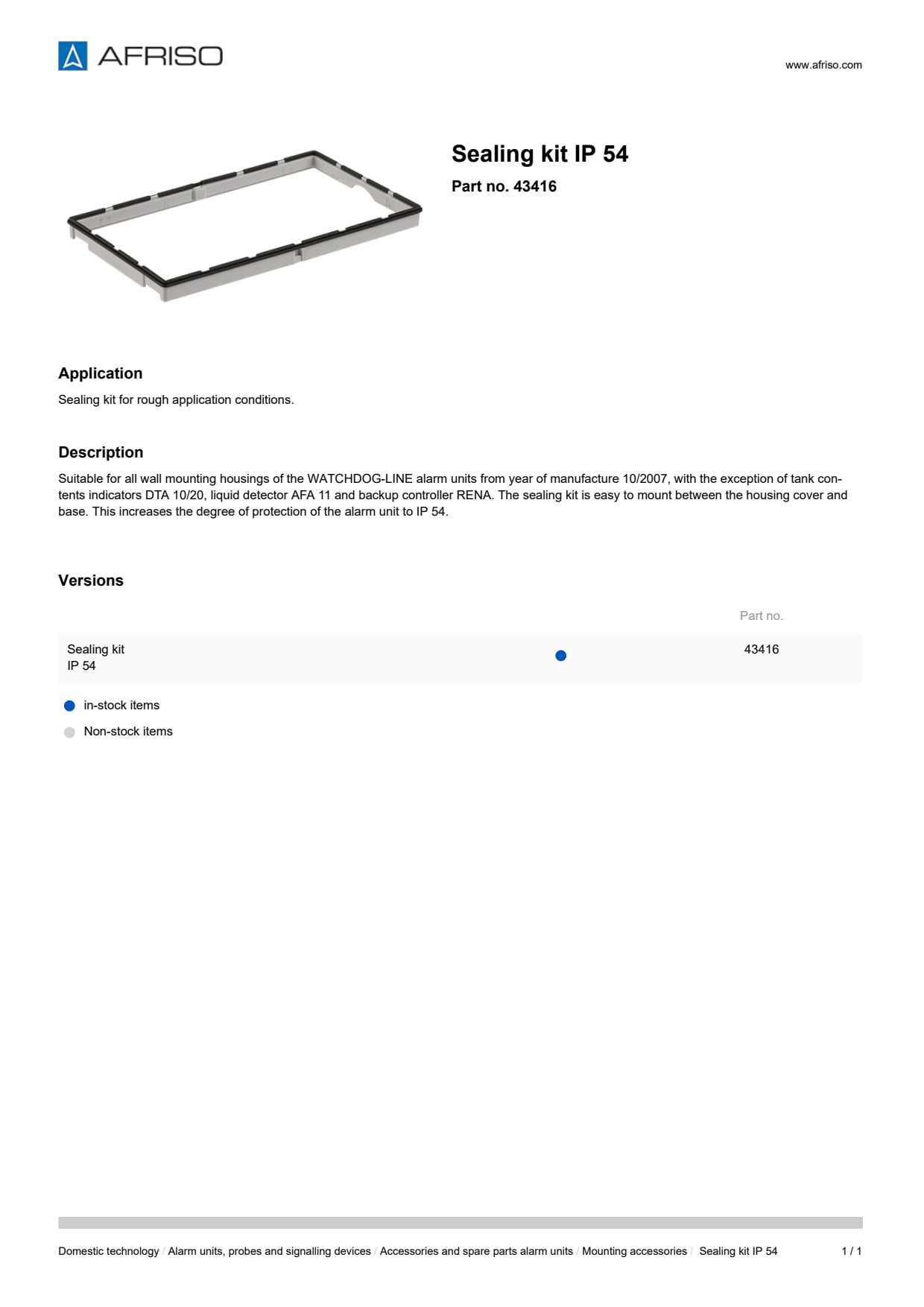 AFRISO_SEALING-KIT-IP-54_43416_ENG_GBR.PDF