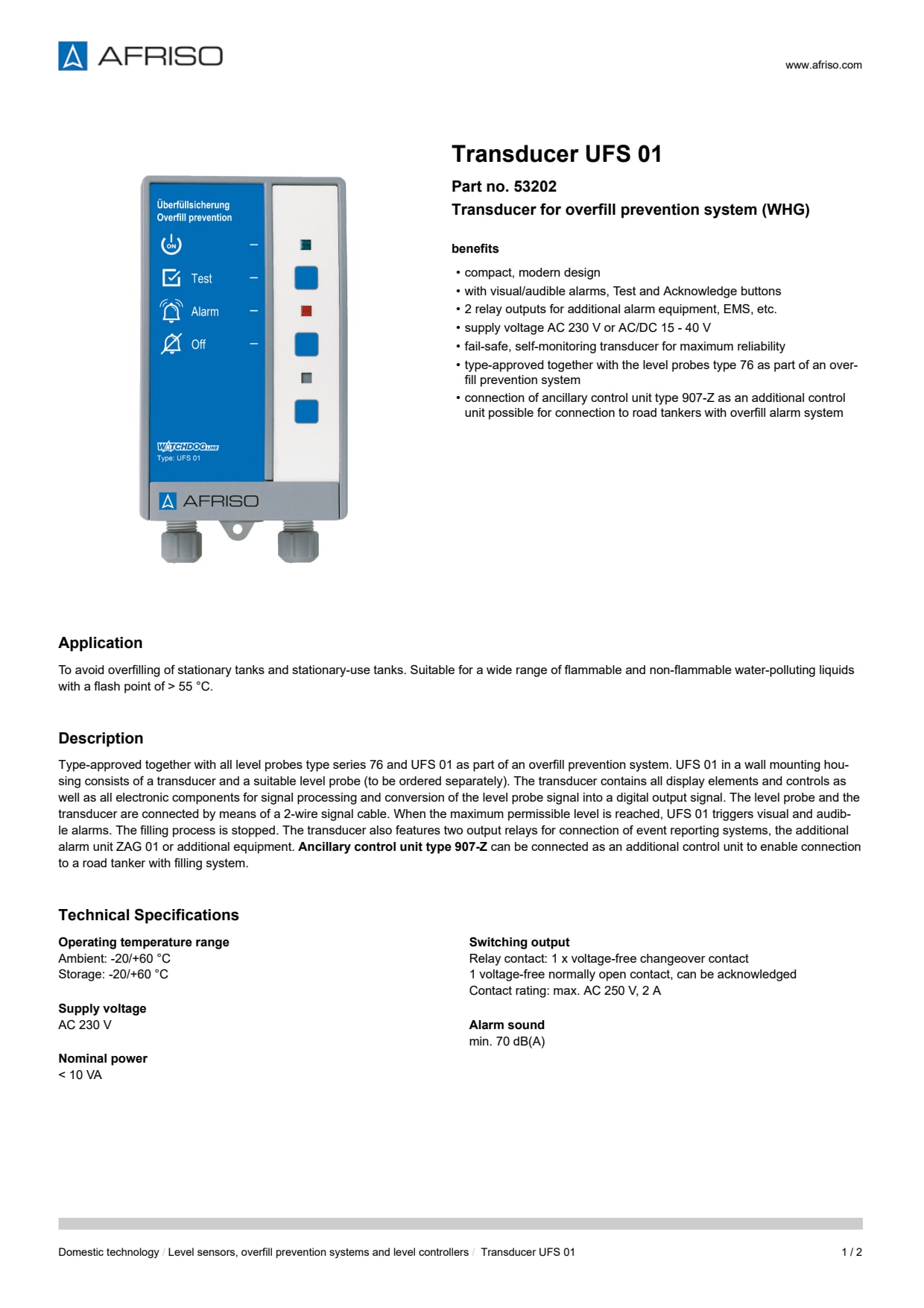 AFRISO_TRANSDUCER-UFS-01-TRANSDUCER-UFS-01-FOR-OVERFILL-PREVENTION-SYSTEM--WHG-_53202_ENG_GBR.PDF