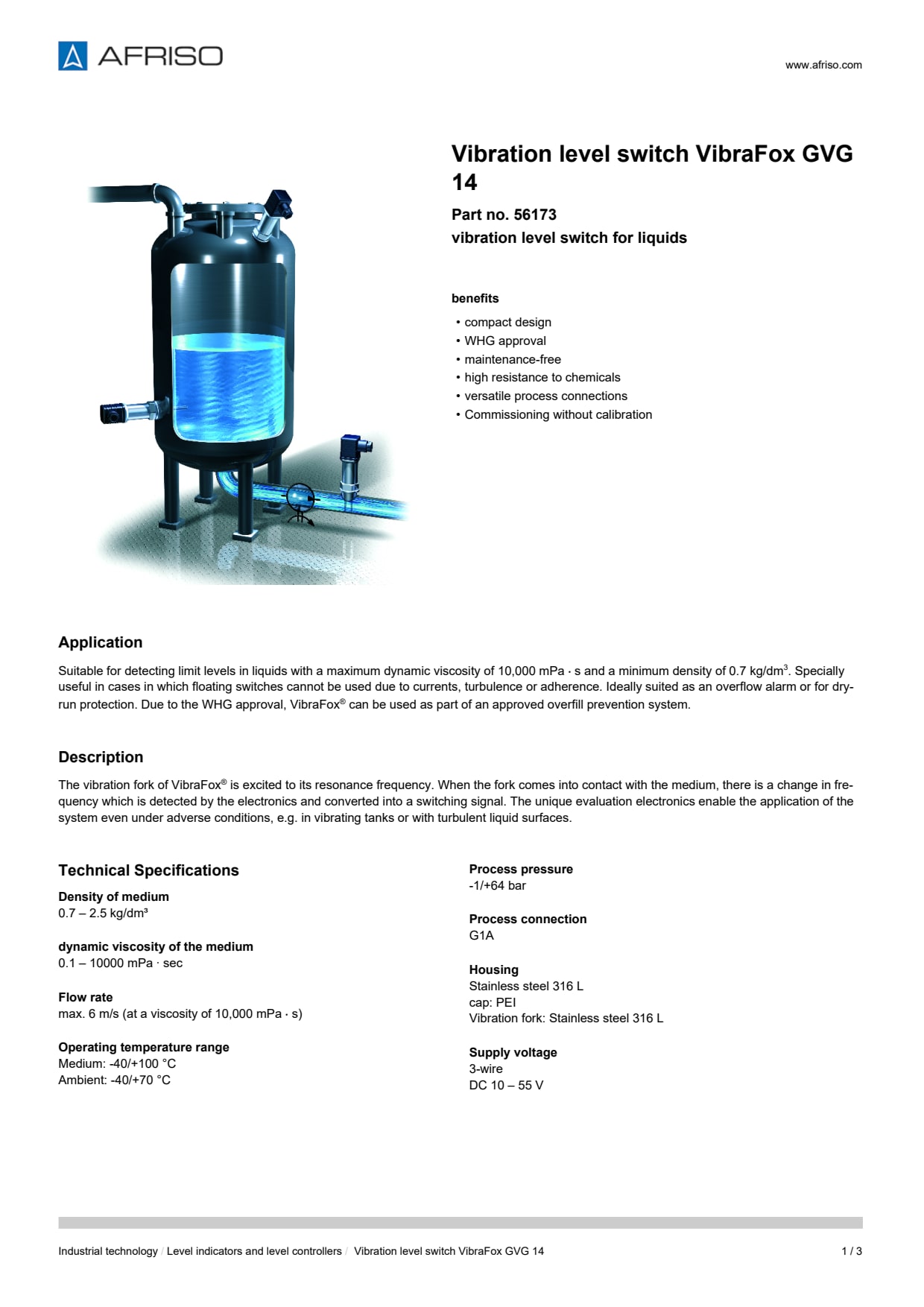 AFRISO_VIBRATION-LEVEL-SWITCH-VIBRAFOX-GVG-14-VIBRATION-LEVEL-SWITCH-FOR-LIQUIDS_56173_ENG_GBR.PDF