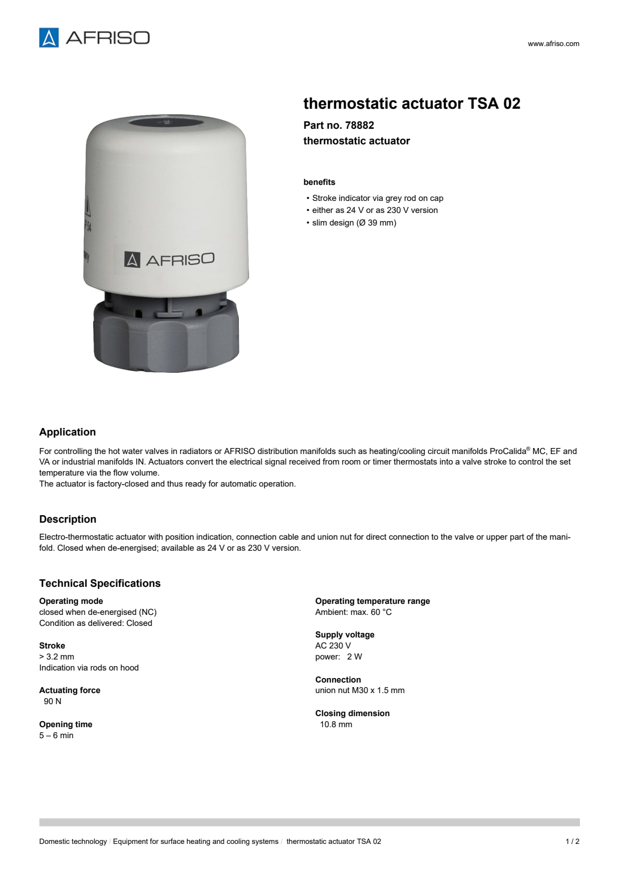 AFRISO_THERMOSTATIC-ACTUATOR-TSA-02-THERMOSTATIC-ACTUATOR_78882_ENG_GBR.PDF