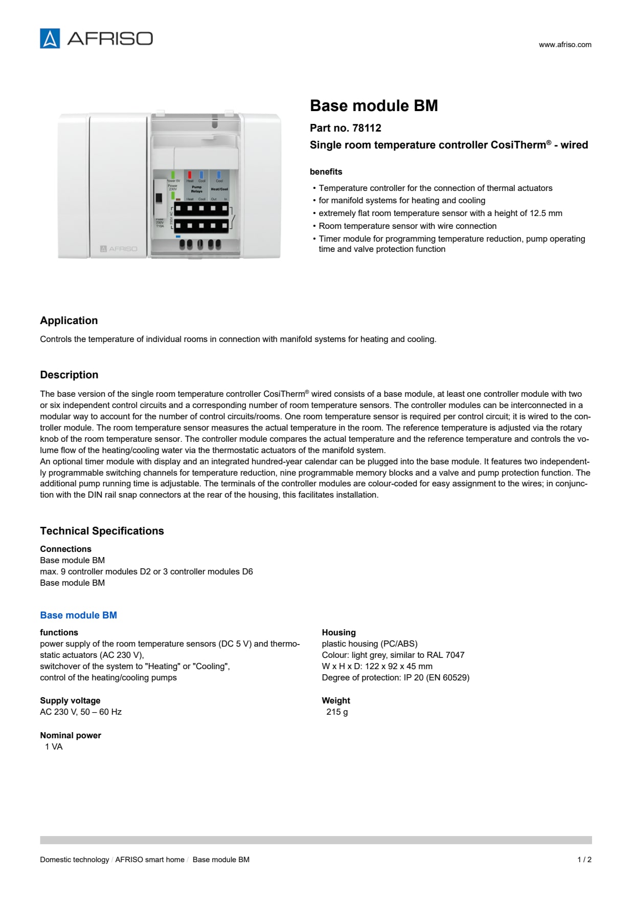 AFRISO_BASE-MODULE-BM-SINGLE-ROOM-TEMPERATURE-CONTROLLER-COSITHERM----WIRED_78112_ENG_GBR.PDF