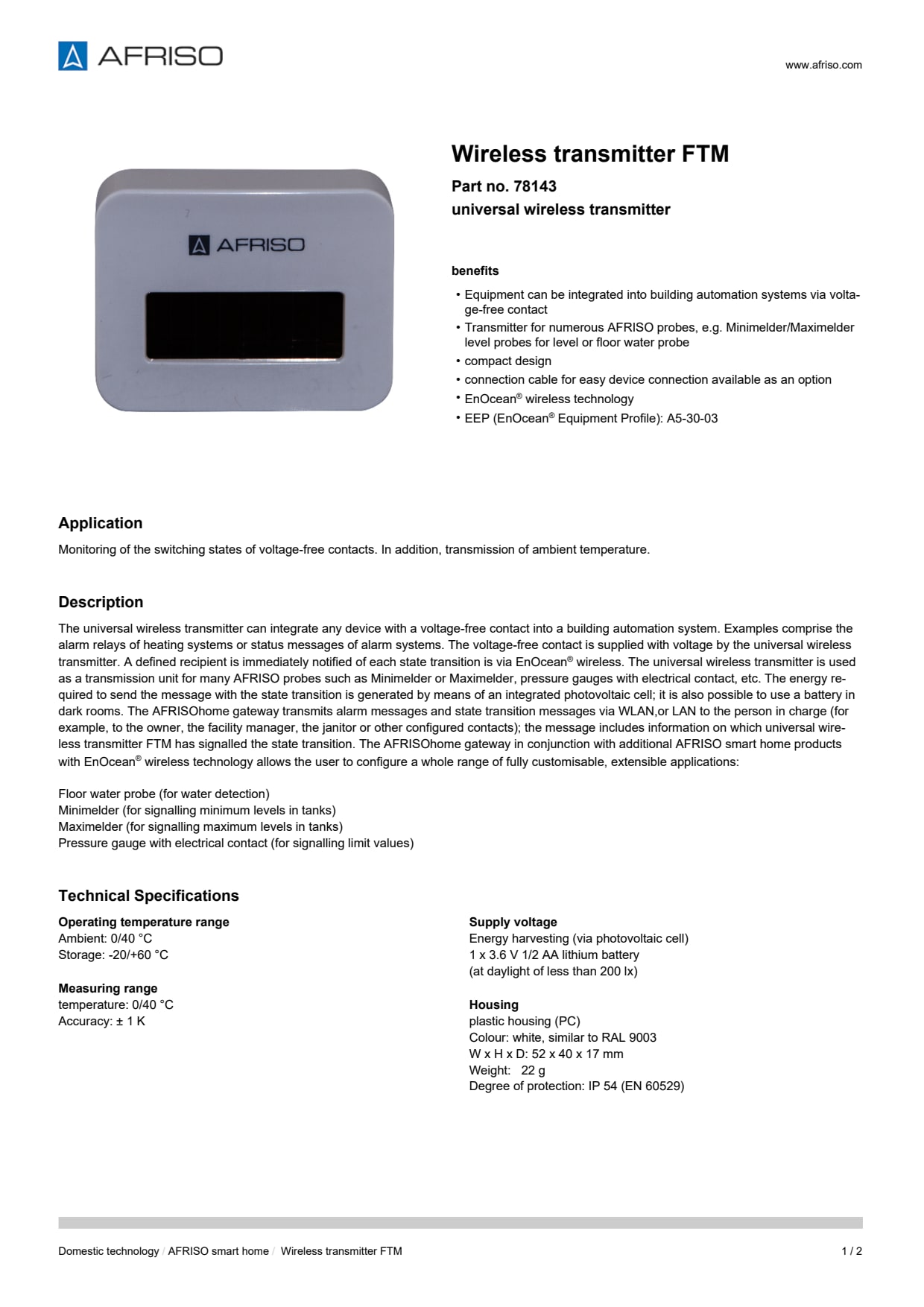 AFRISO_WIRELESS-TRANSMITTER-FTM-UNIVERSAL-WIRELESS-TRANSMITTER_78143_ENG_GBR.PDF