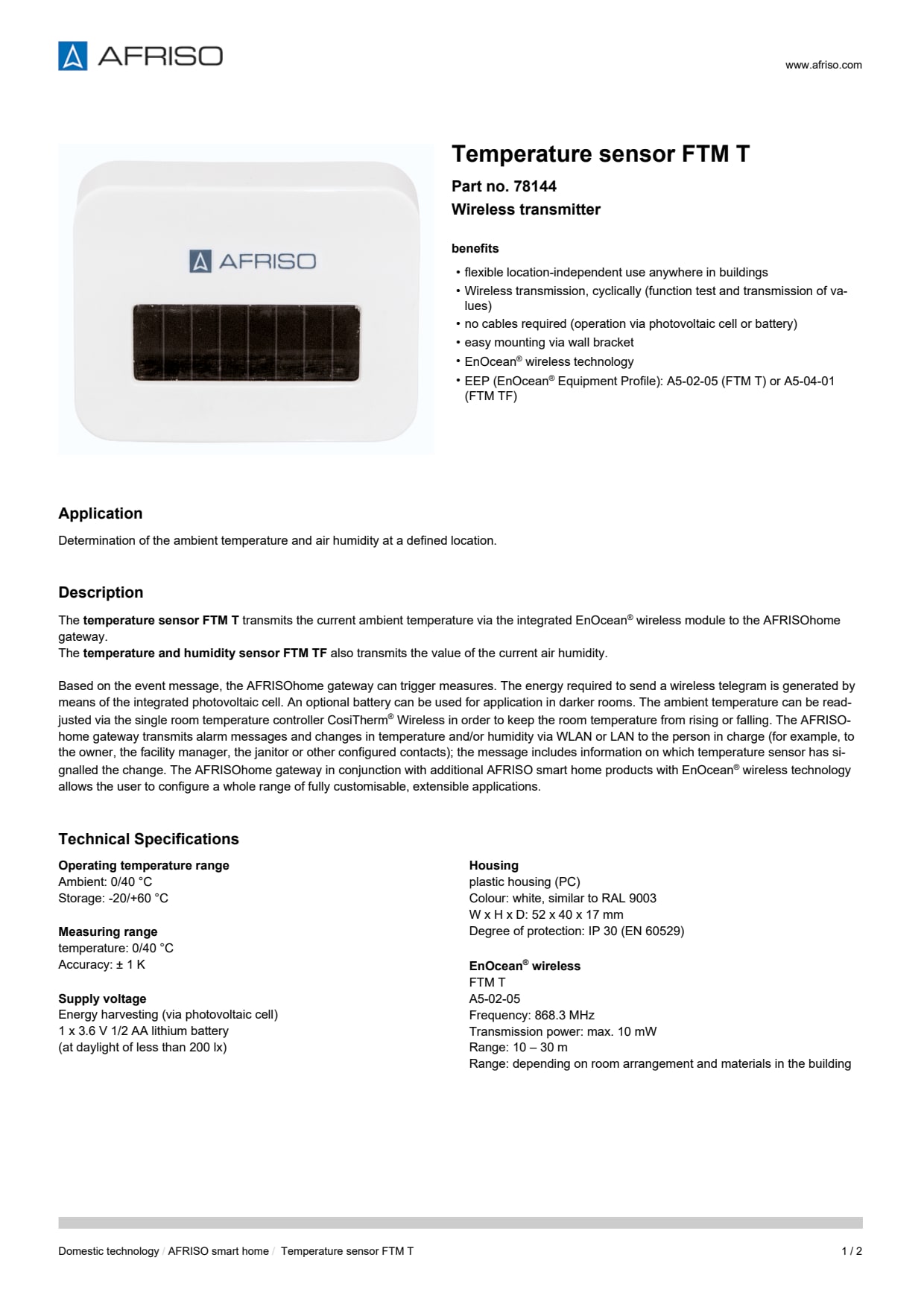 AFRISO_TEMPERATURE-SENSOR-FTM-T-WIRELESS-TRANSMITTER-FTM-T-TF_78144_ENG_GBR.PDF