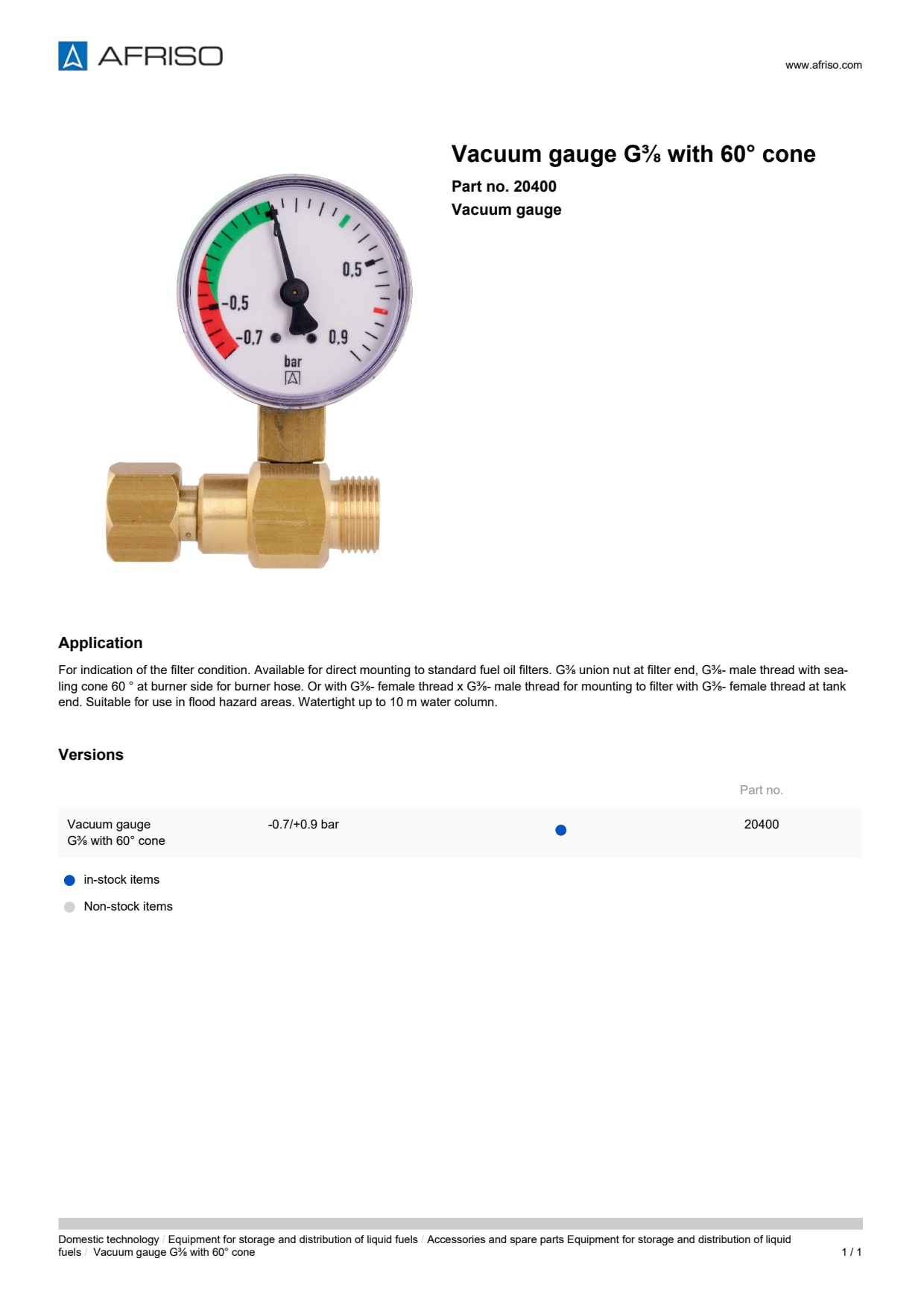 AFRISO_VACUUM-GAUGE-G--WITH-60--CONE-VACUUM-GAUGE_20400_ENG_GBR.PDF