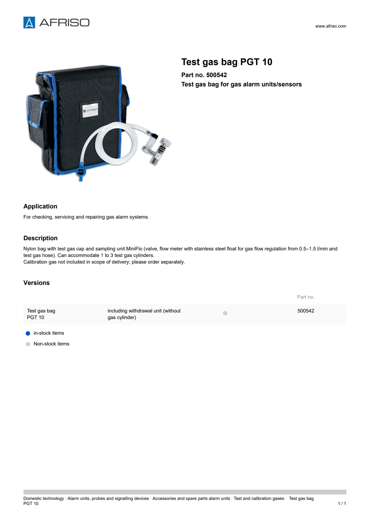 AFRISO_TEST-GAS-BAG-PGT-10-TEST-GAS-BAG-PGT-10-FOR-GAS-ALARM-UNITS-SENSORS_500542_ENG_GBR.PDF