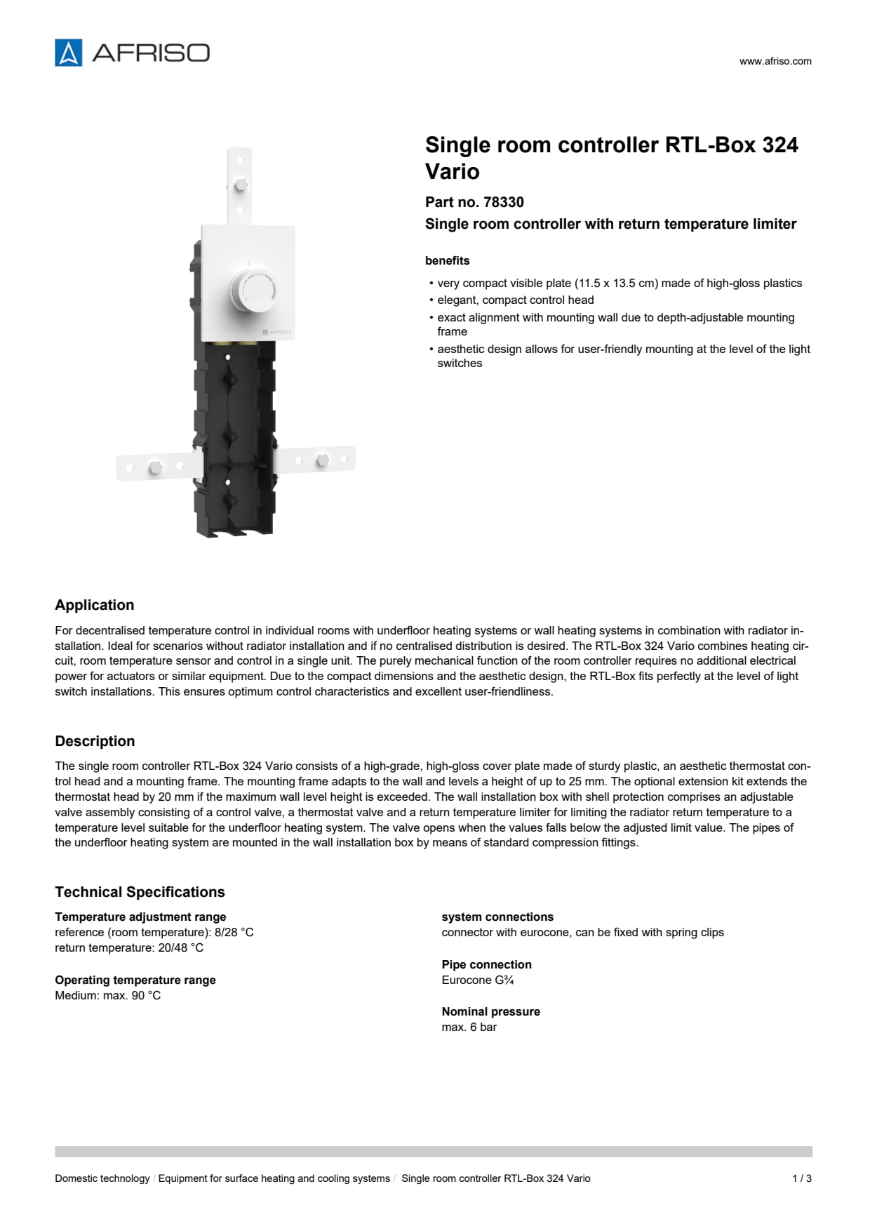 AFRISO_SINGLE-ROOM-CONTROLLER-RTL-BOX-324-VARIO-SINGLE-ROOM-CONTROLLER-RTL-BOX-324-VARI_78330_ENG_GBR.PDF