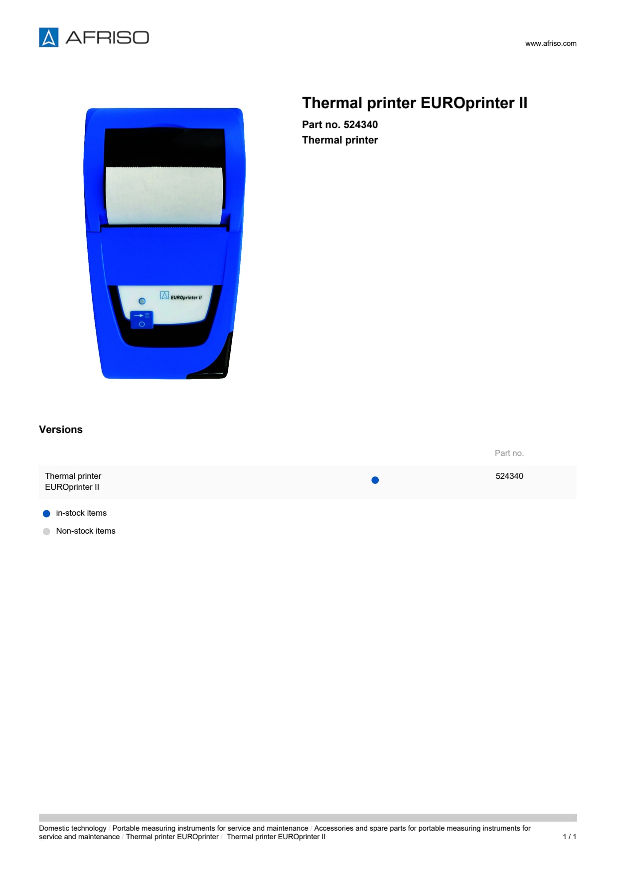 AFRISO_THERMAL-PRINTER-EUROPRINTER-II-THERMAL-PRINTER_524340_ENG_GBR.PDF