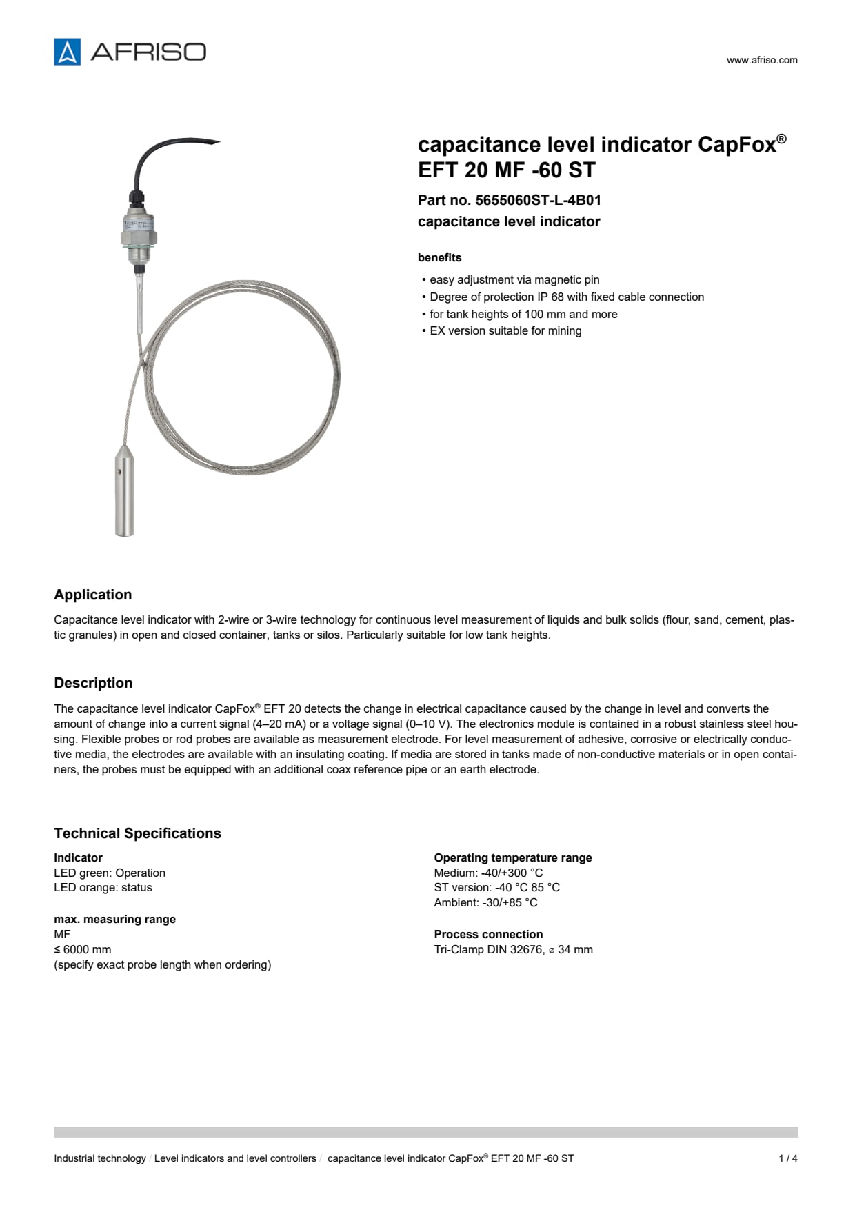 AFRISO_CAPACITANCE-LEVEL-INDICATOR-CAPFOX--EFT-20-MF--60-ST-CAPACITANCE-LEVEL-INDICATOR_5655060ST-L-4B01_ENG_GBR.PDF