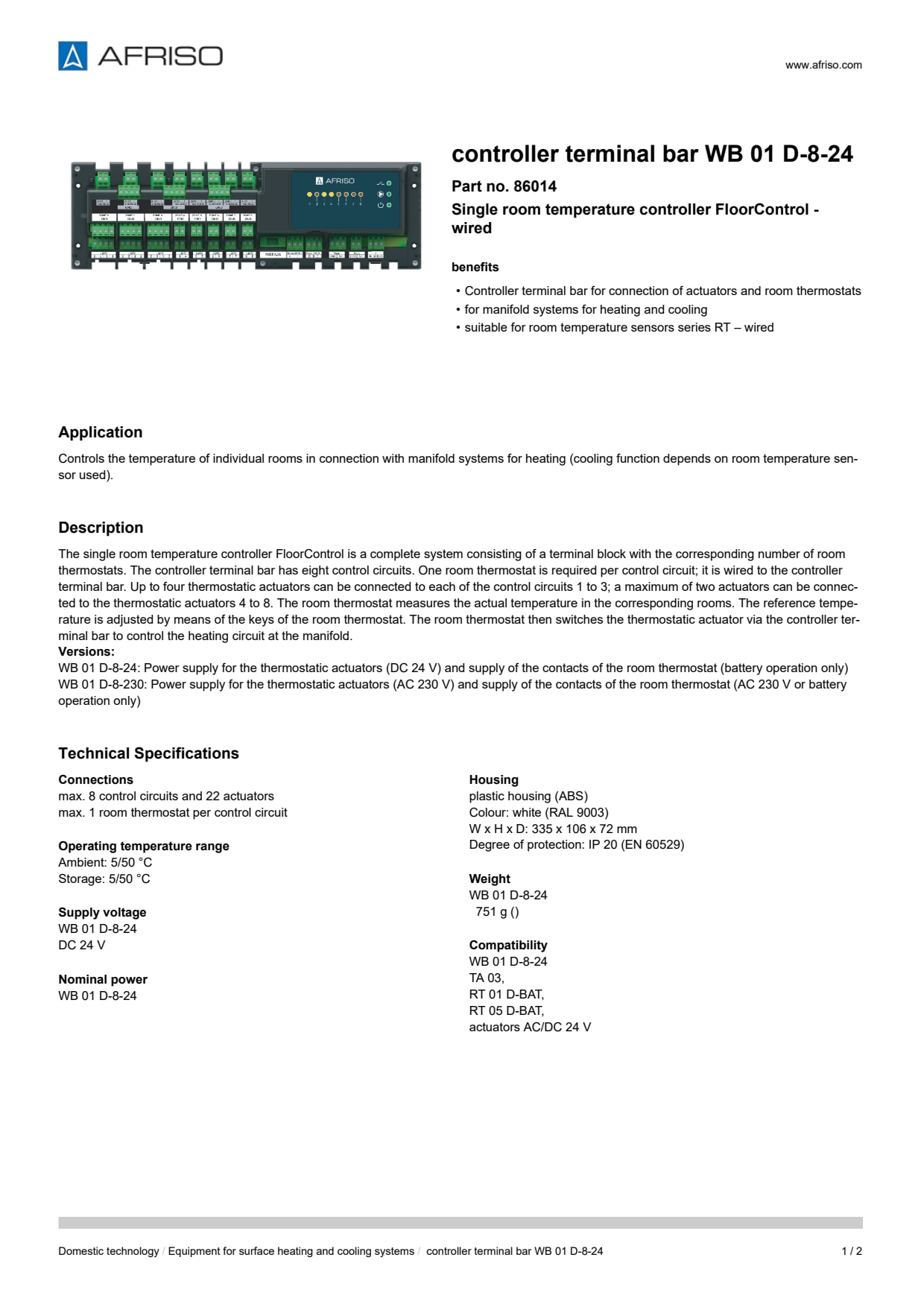AFRISO_CONTROLLER-TERMINAL-BAR-WB-01-D-8-24-SINGLE-ROOM-TEMPERATURE-CONTROLLER-FLOORCON_86014_ENG_GBR.PDF