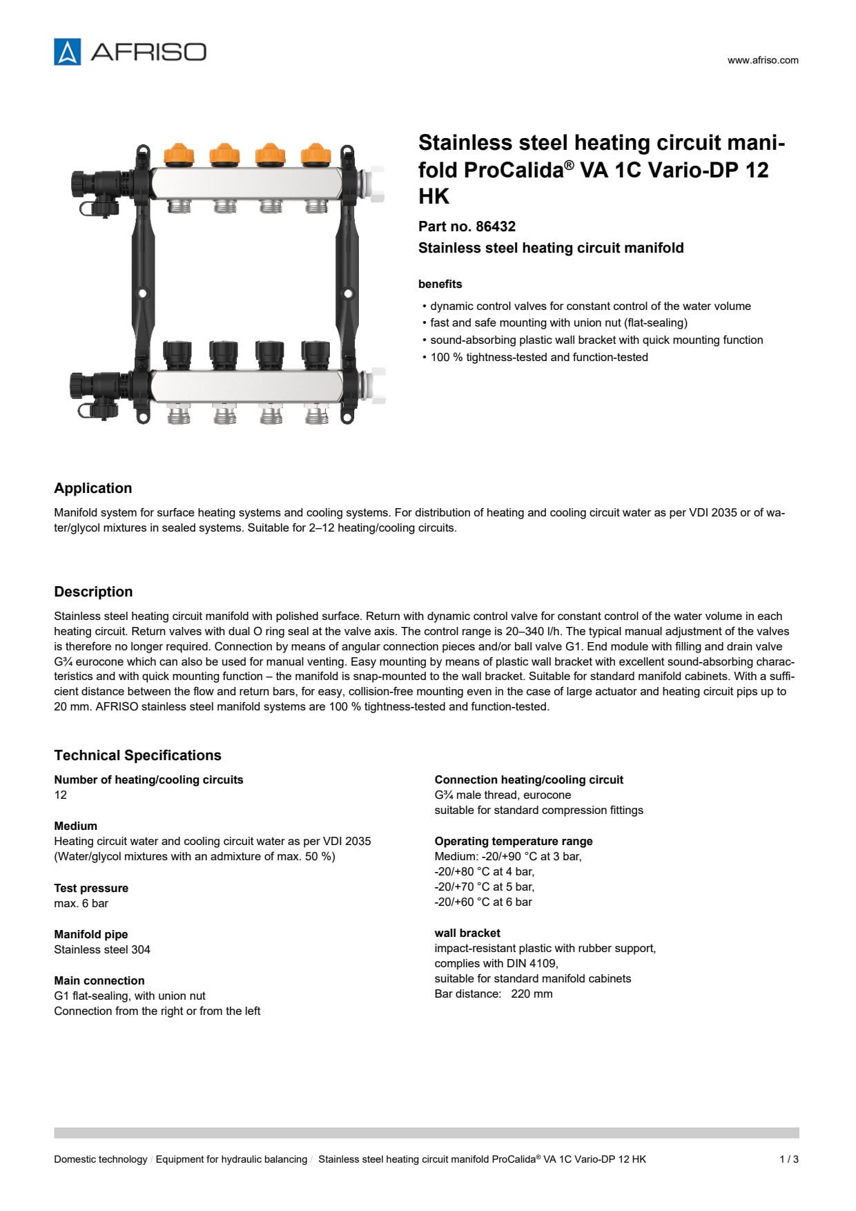 AFRISO_STAINLESS-STEEL-HEATING-CIRCUIT-MANIFOLD-PROCALIDA--VA-1C-VARIO-DP-12-HK-STAINLE_86432_ENG_GBR.PDF