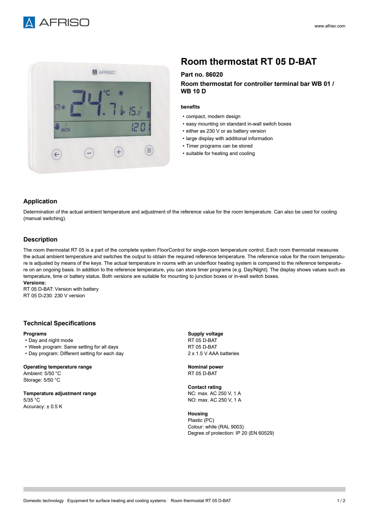 AFRISO_ROOM-THERMOSTAT-RT-05-D-BAT-ROOM-THERMOSTATS-RT-05-FOR-CONTROLLER-TERMINAL-BAR-W_86020_ENG_GBR.PDF