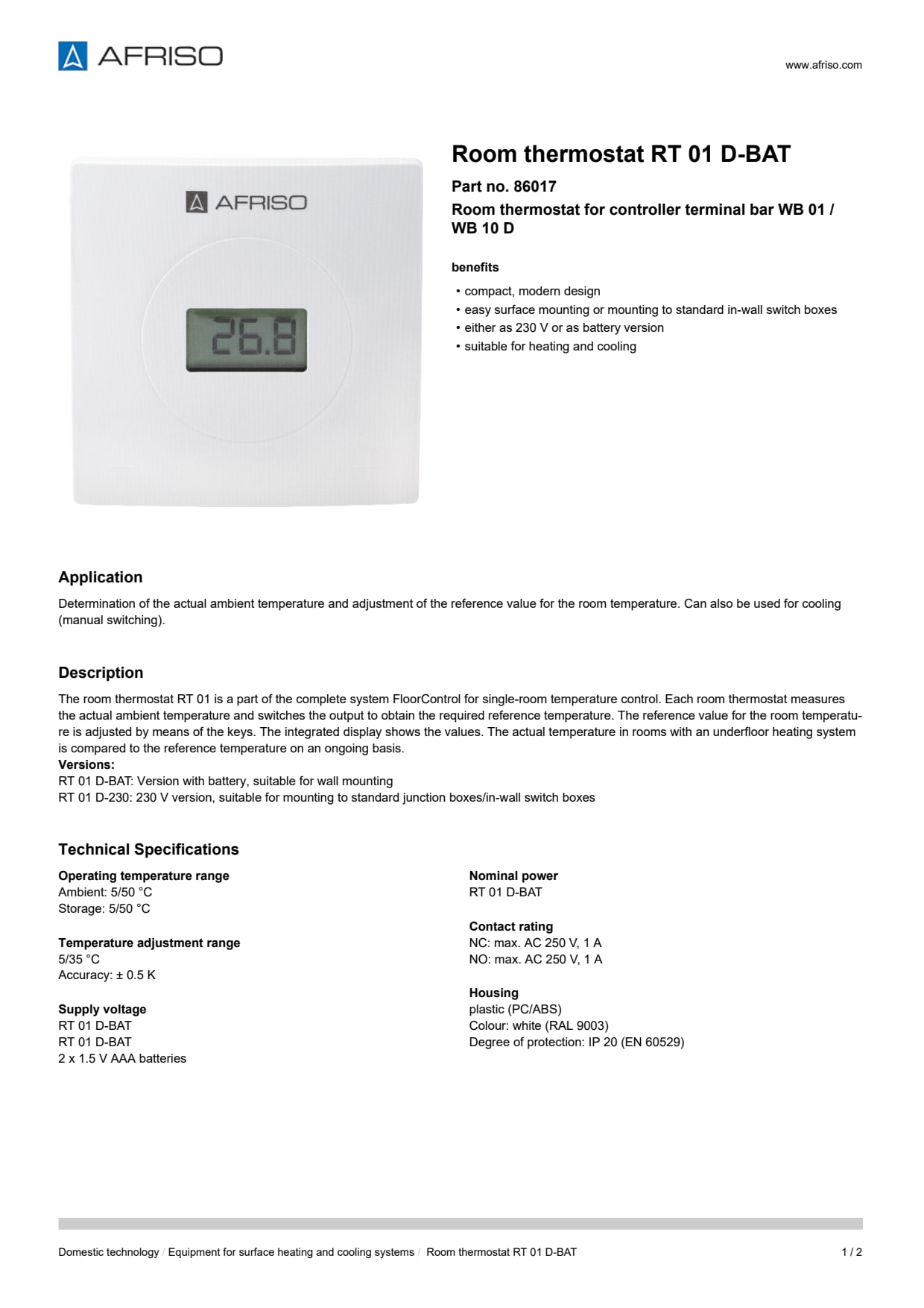 AFRISO_ROOM-THERMOSTAT-RT-01-D-BAT-ROOM-THERMOSTATS-RT-01-FOR-CONTROLLER-TERMINAL-BAR-W_86017_ENG_GBR.PDF