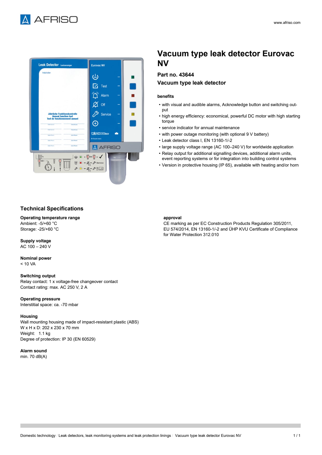 AFRISO_VACUUM-TYPE-LEAK-DETECTOR-EUROVAC-NV-VACUUM-TYPE-LEAK-DETECTOR_43644_ENG_GBR.PDF