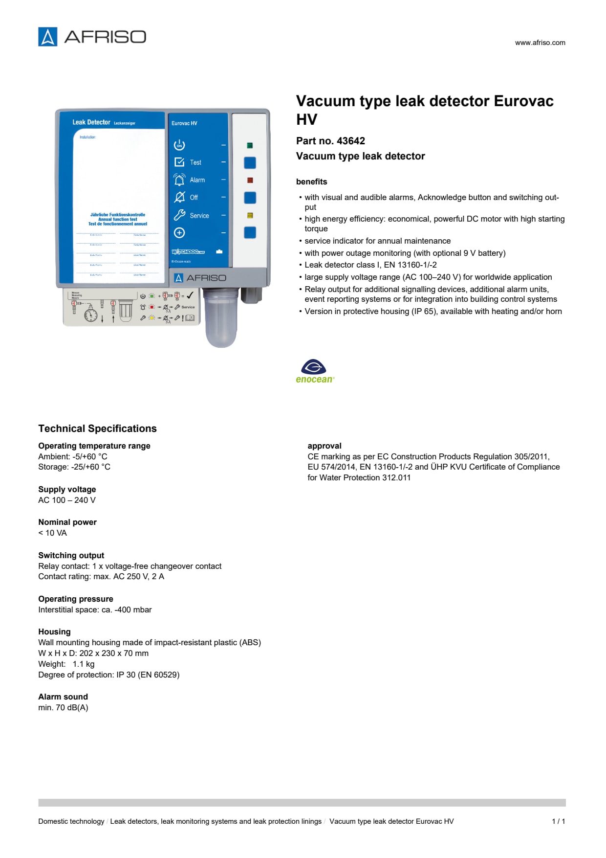 AFRISO_VACUUM-TYPE-LEAK-DETECTOR-EUROVAC-HV-VACUUM-TYPE-LEAK-DETECTOR_43642_ENG_GBR.PDF