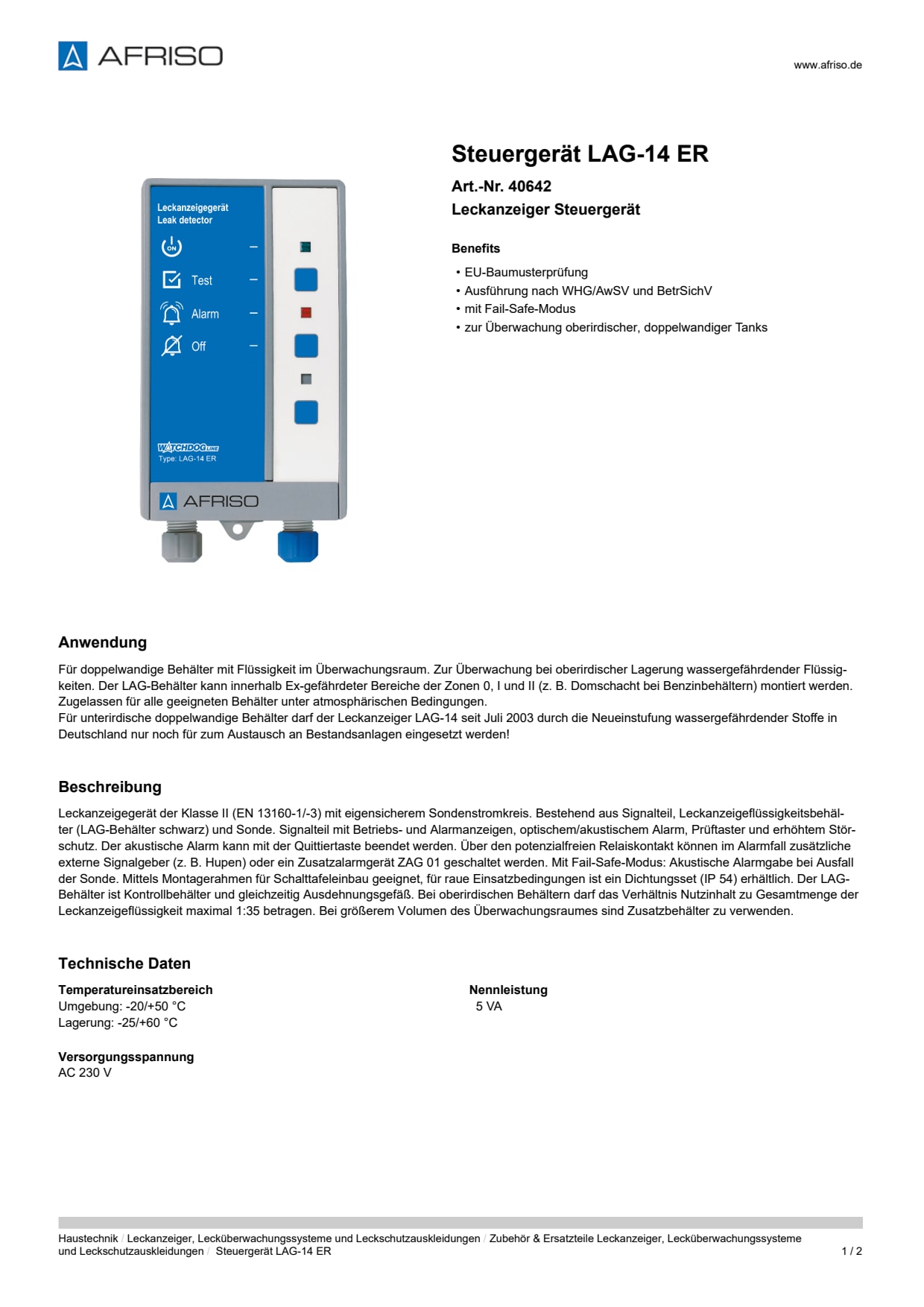 AFRISO_STEUERGERAET-LAG-14-ER-LECKANZEIGER-STEUERGERAET_40642_DEU_DEU.PDF
