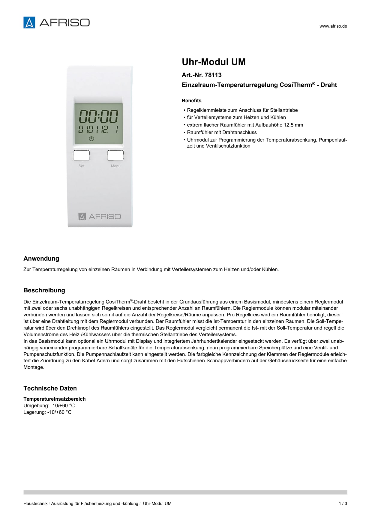 AFRISO_UHR-MODUL-UM-EINZELRAUM-TEMPERATURREGELUNG-COSITHERM----DRAHT_78113_DEU_DEU.PDF