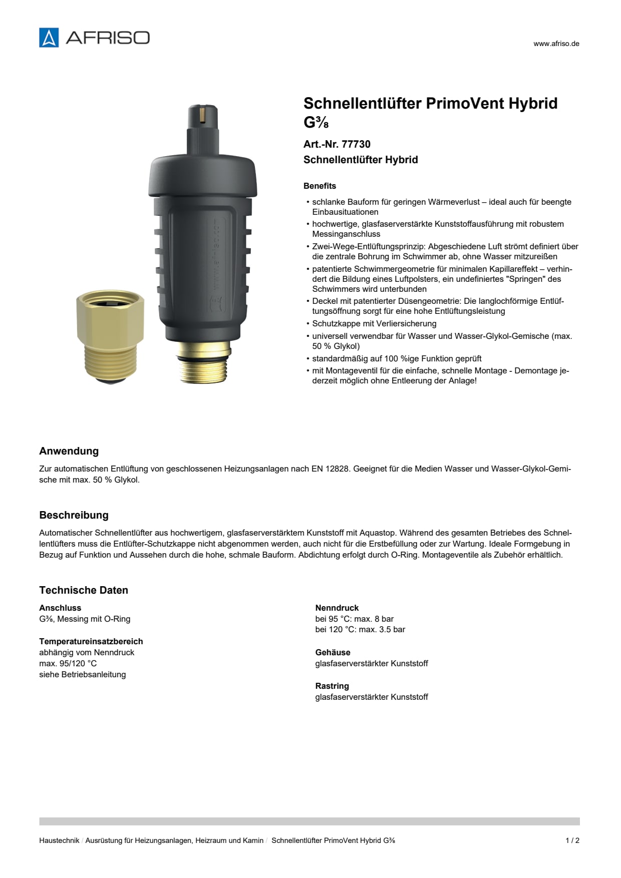 AFRISO_SCHNELLENTLUEFTER-PRIMOVENT-HYBRID-G--SCHNELLENTLUEFTER-HYBRID_77730_DEU_DEU.PDF