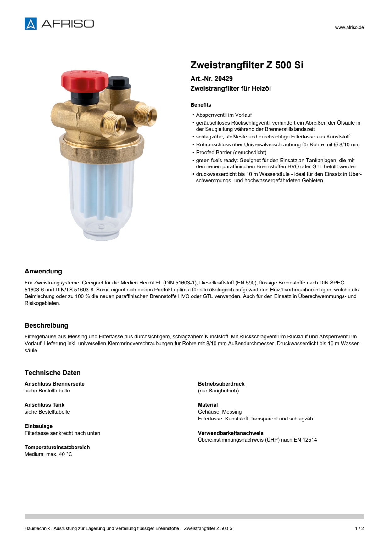 AFRISO_ZWEISTRANGFILTER-Z-500-SI-ZWEISTRANGFILTER-FUER-HEIZOEL_20429_DEU_DEU.PDF