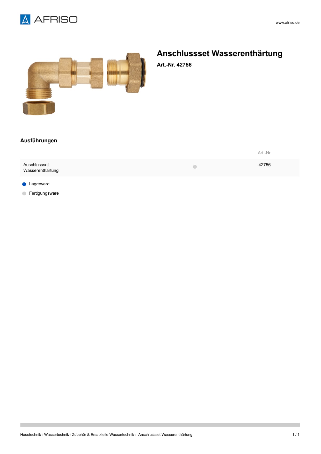 AFRISO_ANSCHLUSSSET-WASSERENTHAERTUNG_42756_DEU_DEU.PDF