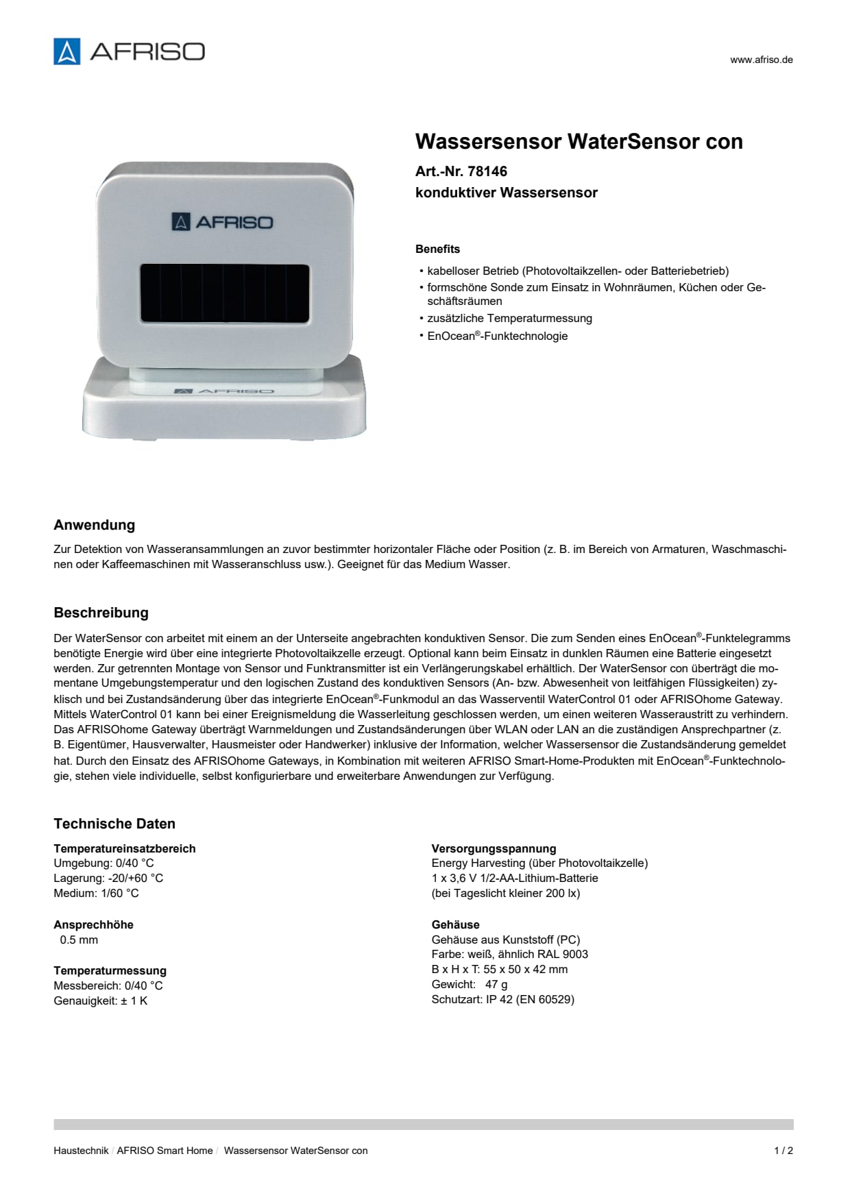 AFRISO_WASSERSENSOR-WATERSENSOR-CON-KONDUKTIVER-WASSERSENSOR_78146_DEU_DEU.PDF