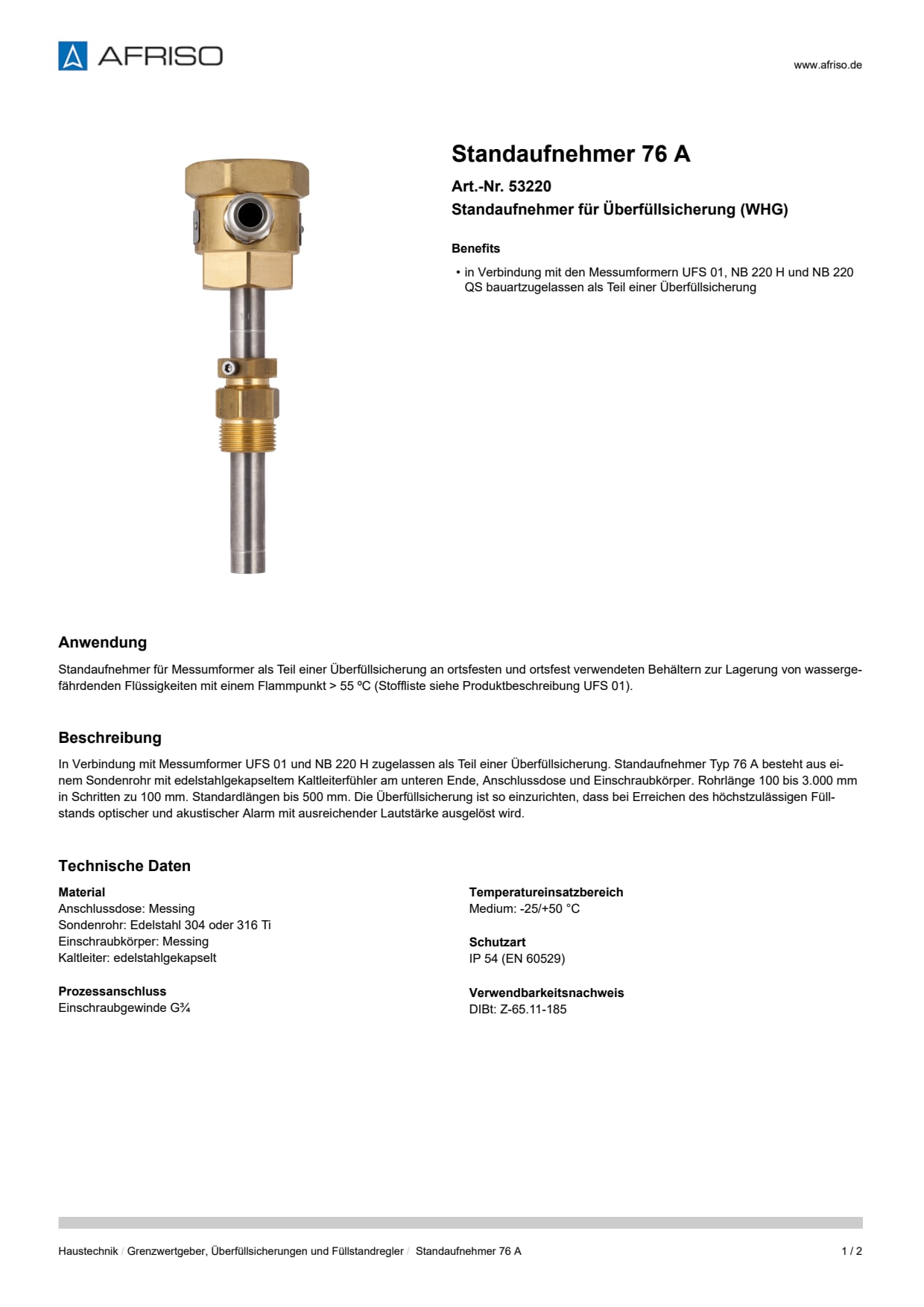 AFRISO_STANDAUFNEHMER-76-A-STANDAUFNEHMER-FUER-UEBERFUELLSICHERUNG--WHG-_53220_DEU_DEU.PDF
