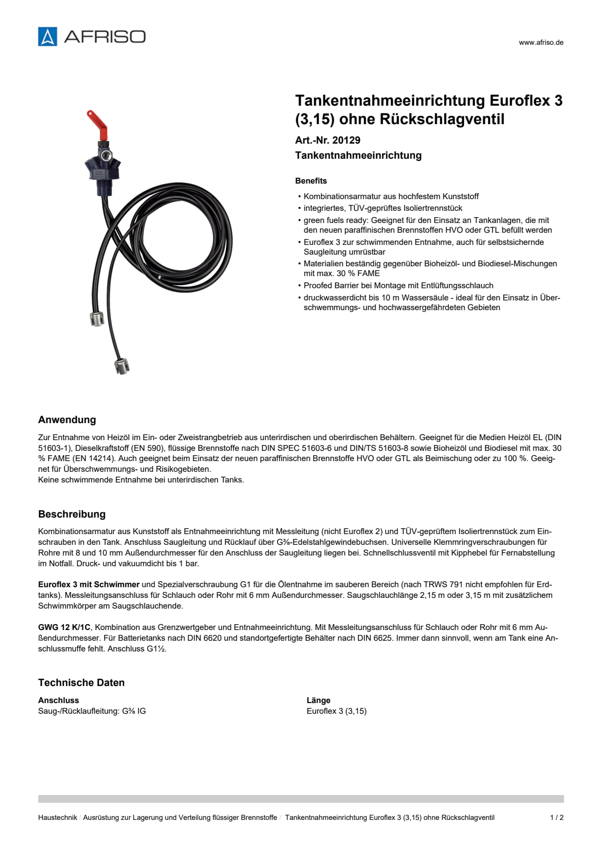 AFRISO_TANKENTNAHMEEINRICHTUNG-EUROFLEX-3--3-15--OHNE-RUECKSCHLAGVENTIL-TANKENTNAHMEEIN_20129_DEU_DEU.PDF
