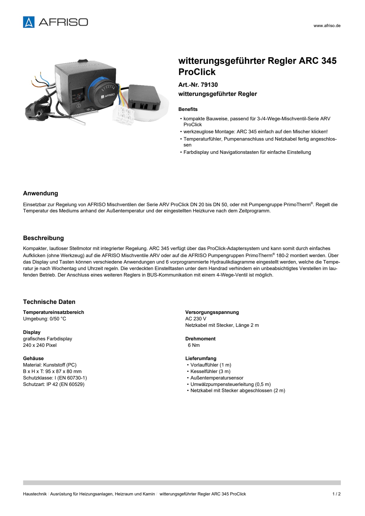 AFRISO_WITTERUNGSGEFUEHRTER-REGLER-ARC-345-PROCLICK-WITTERUNGSGEFUEHRTER-REGLER_79130_DEU_DEU.PDF