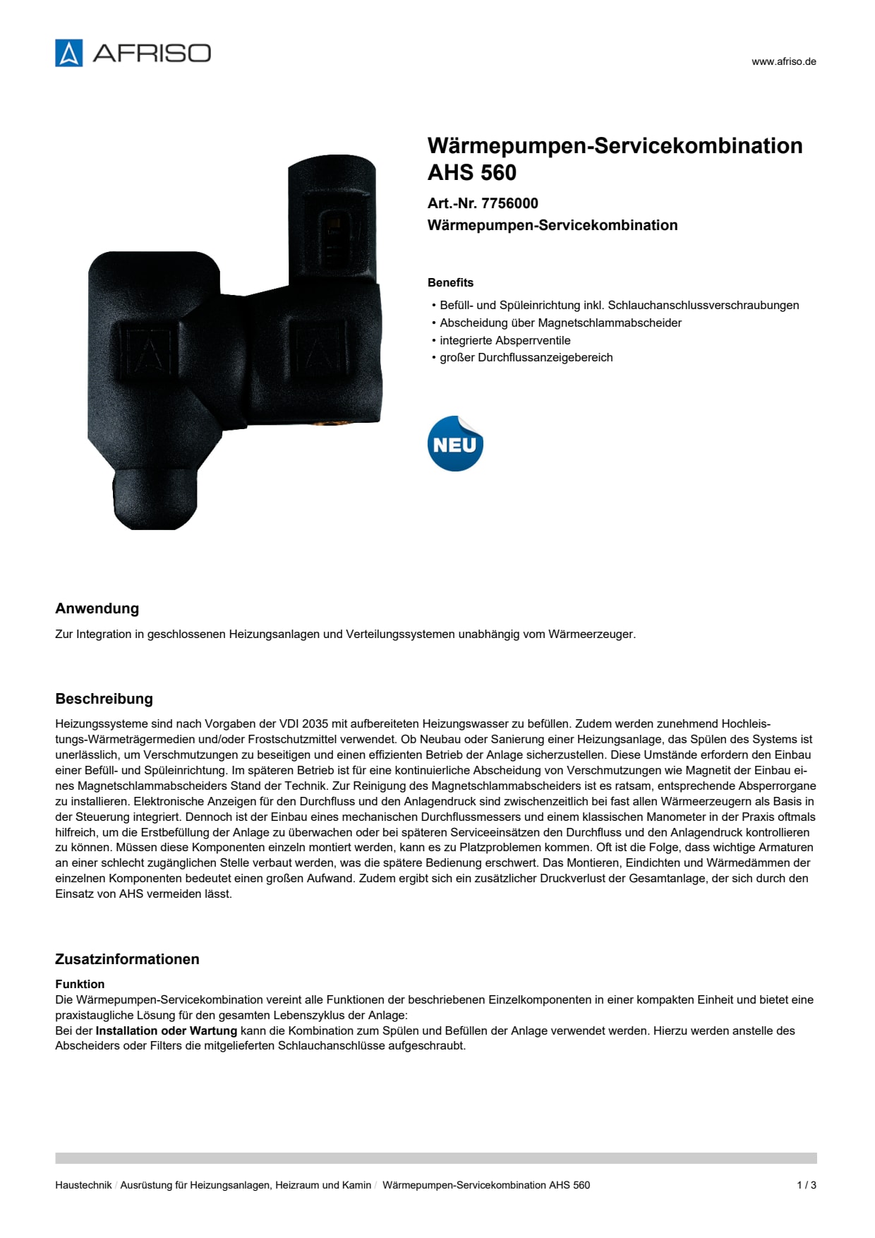 AFRISO_WAERMEPUMPEN-SERVICEKOMBINATION-AHS-560-WAERMEPUMPEN-SERVICEKOMBINATION_7756000_DEU_DEU.PDF