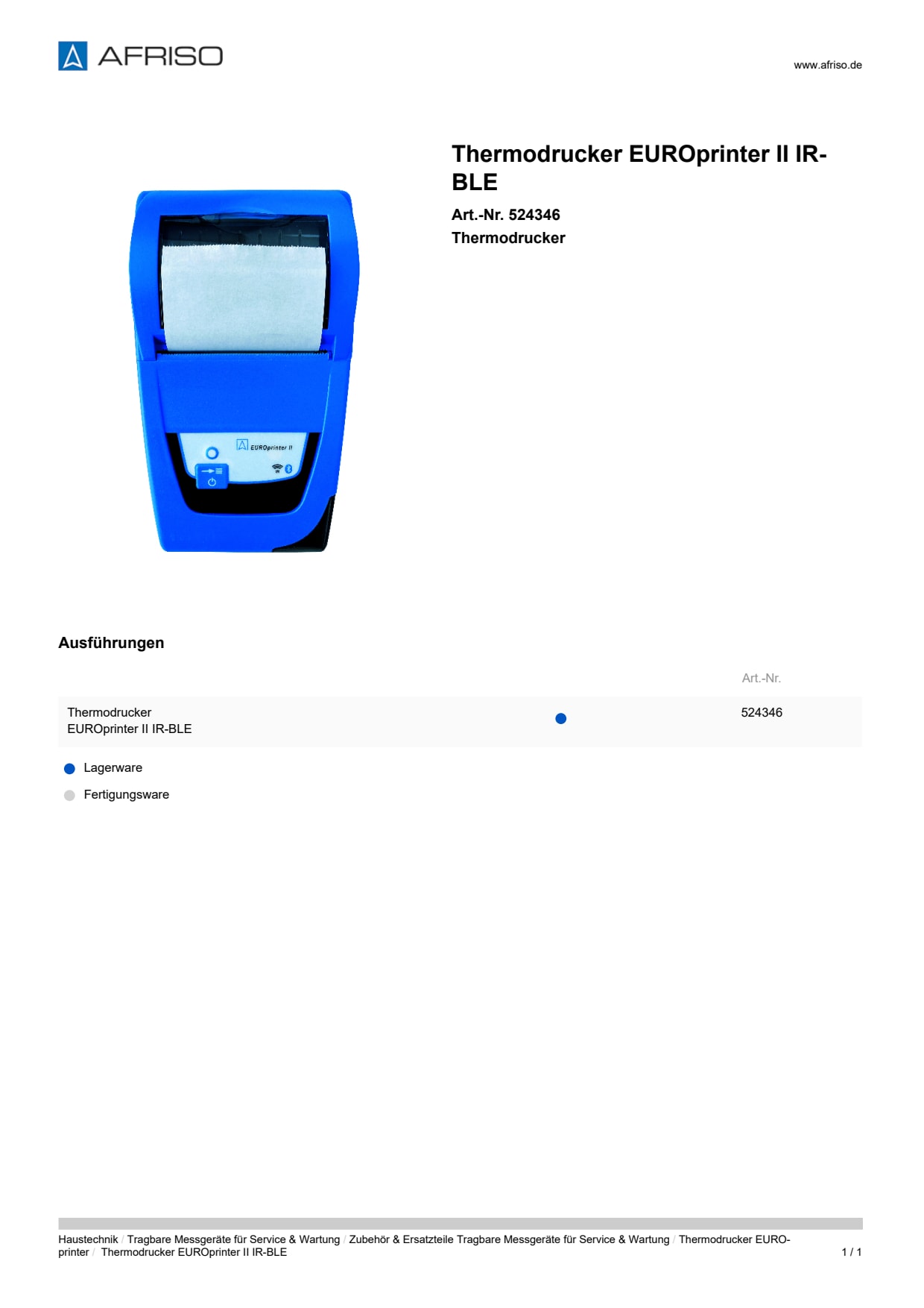 AFRISO_THERMODRUCKER-EUROPRINTER-II-IR-BLE-THERMODRUCKER_524346_DEU_DEU.PDF