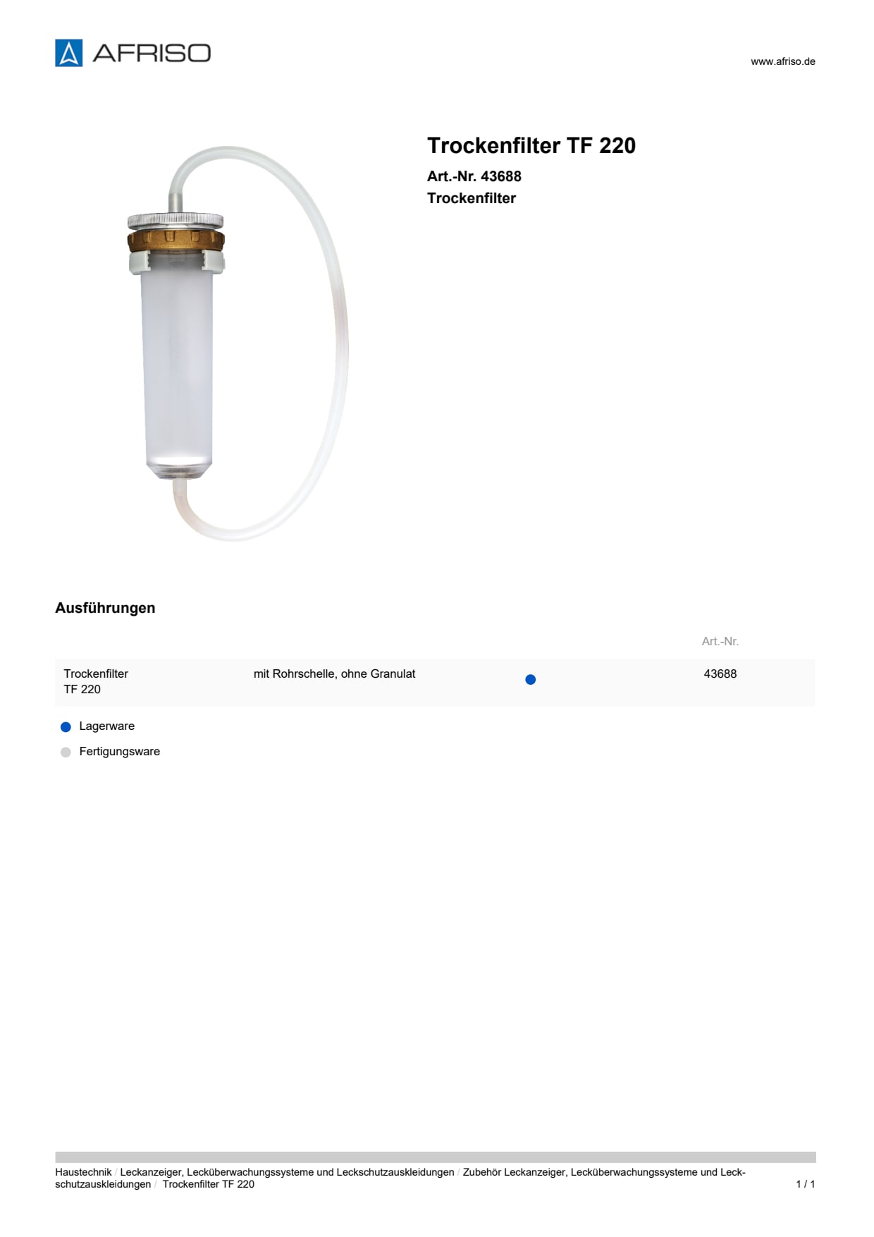 AFRISO_TROCKENFILTER-TF-220-TROCKENFILTER_43688_DEU_CHE.PDF
