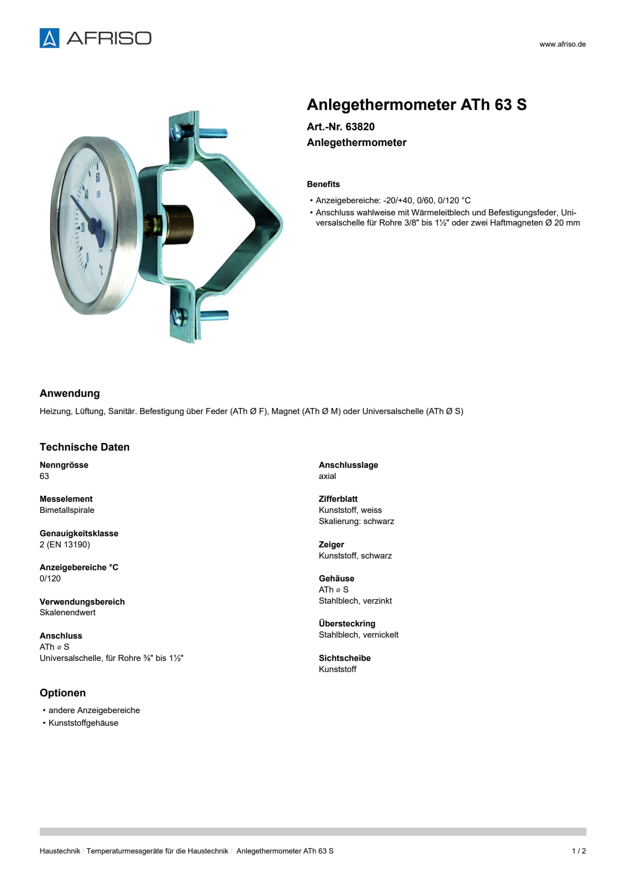 AFRISO_ANLEGETHERMOMETER-ATH-63-S-ANLEGETHERMOMETER_63820_DEU_CHE.PDF