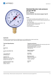AFRISO_STANDARD-BOURDON-TUBE-PRESSURE-GAUGES-RF100-STANDARD-BOURDON-TUBE-PRESSURE-GAUGE_85223201_ENG_GBR.PDF