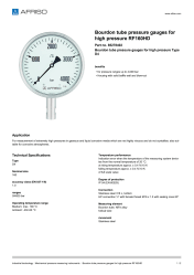 AFRISO_BOURDON-TUBE-PRESSURE-GAUGES-FOR-HIGH-PRESSURE-RF160HD-BOURDON-TUBE-PRESSURE-GAU_85278402_ENG_GBR.PDF