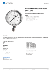 AFRISO_BOURDON-TUBE-SAFETY-PRESSURE-GAUGES-RF100SI-BOURDON-TUBE-SAFETY-PRESSURE-GAUGES-_85461402_ENG_GBR.PDF