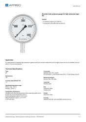 AFRISO_BOURDON-TUBE-PRESSURE-GAUGES-FOR-HIGH-PRESSURE-RF100HD_ENG_GBR.PDF