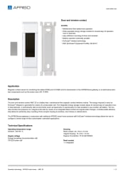 AFRISO_DOOR-AND-WINDOW-CONTACT_ENG_GBR.PDF
