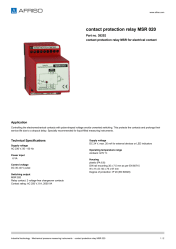 AFRISO_CONTACT-PROTECTION-RELAY-MSR-020-CONTACT-PROTECTION-RELAY-MSR-FOR-ELECTRICAL-CON_38202_ENG_GBR.PDF
