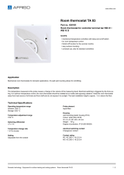 AFRISO_ROOM-THERMOSTAT-TA-03-ROOM-THERMOSTATS-TA-03-FOR-CONTROLLER-TERMINAL-BAR-WB-01-W_42616X_ENG_GBR.PDF
