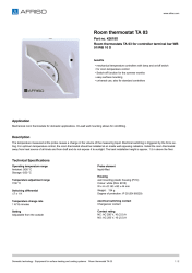 AFRISO_ROOM-THERMOSTAT-TA-03-ROOM-THERMOSTATS-TA-03-FOR-CONTROLLER-TERMINAL-BAR-WB-01-W_42618X_ENG_GBR.PDF