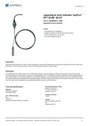 AFRISO_CAPACITANCE-LEVEL-INDICATOR-CAPFOX--EFT-20-MF--60-HT-CAPACITANCE-LEVEL-INDICATOR_5655060HT-L-3B01_ENG_GBR.PDF