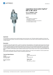 AFRISO_CAPACITANCE-LEVEL-SWITCH-CAPFOX--ENT-21-MF--60-ST-CAPACITANCE-LEVEL-SWITCH_5656060ST-L-2B01_ENG_GBR.PDF
