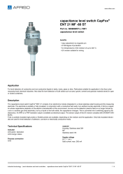 AFRISO_CAPACITANCE-LEVEL-SWITCH-CAPFOX--ENT-21-MF--60-ST-CAPACITANCE-LEVEL-SWITCH_5656060ST-L-1B01_ENG_GBR.PDF