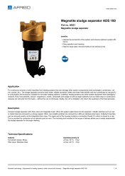 AFRISO_MAGNETITE-SLUDGE-SEPARATOR-ADS-180-HP-MAGNETITE-SLUDGE-SEPARATOR_40921_ENG_GBR.PDF