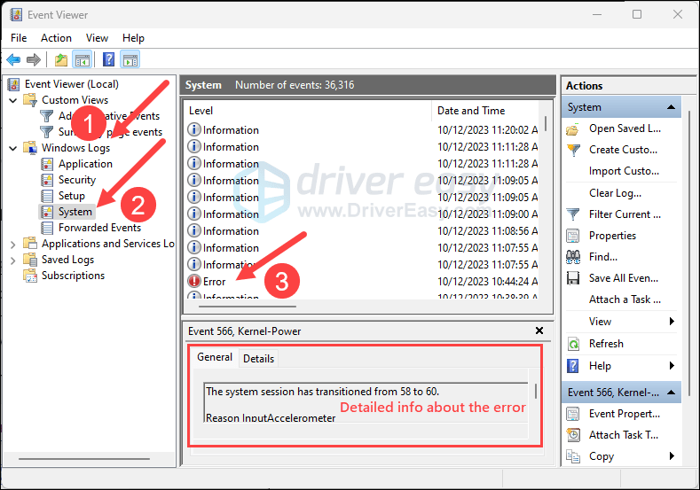 how to check crash logs windows 11