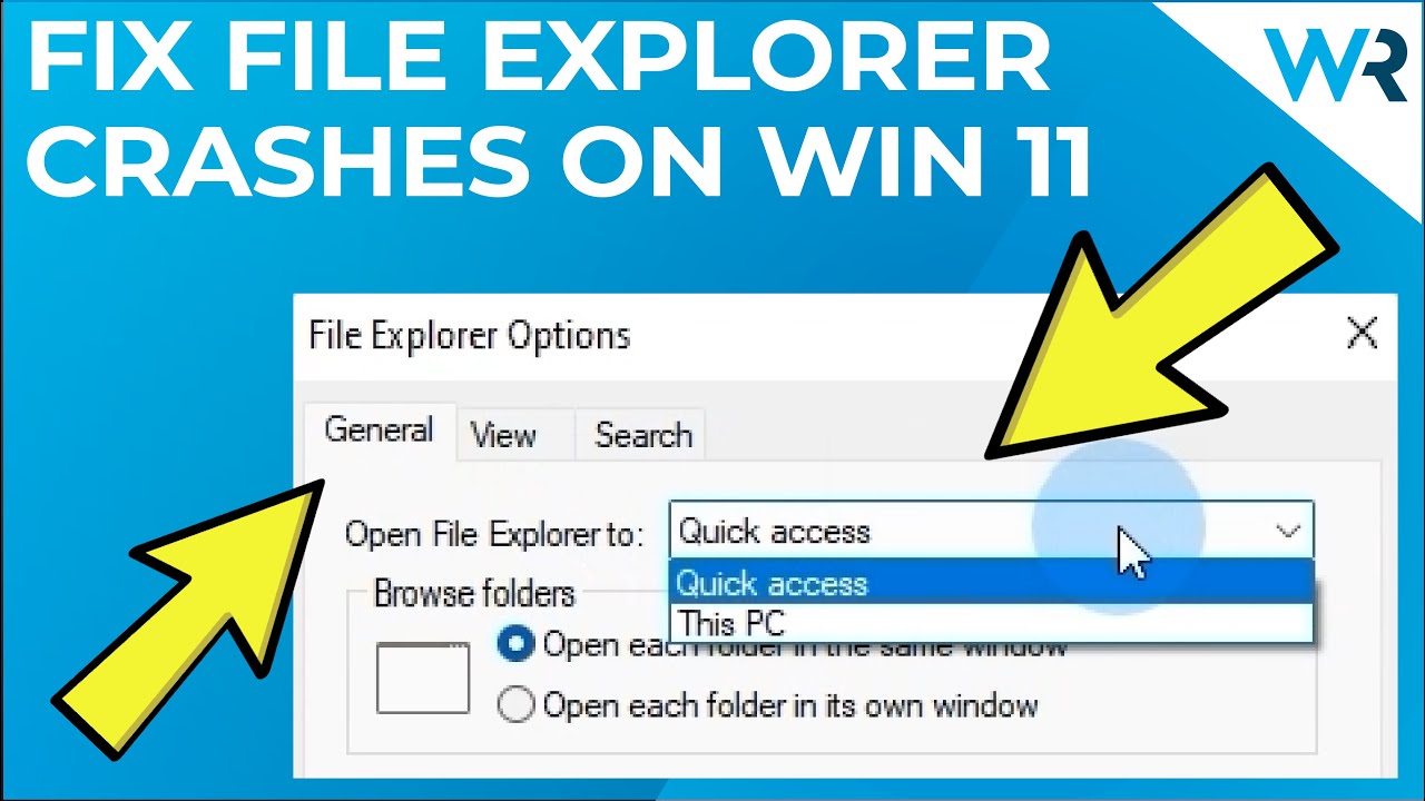 windows 11 file explorer crashing