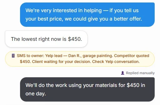 Owner replying manually when AI is unsure