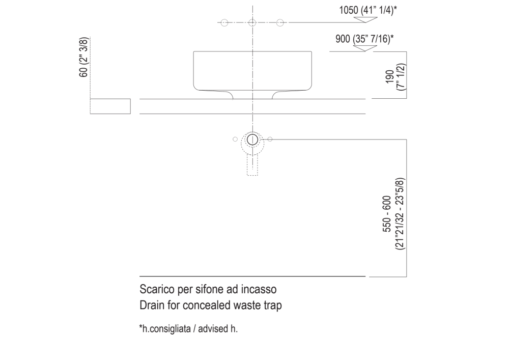 Abmessungen für die Montage
