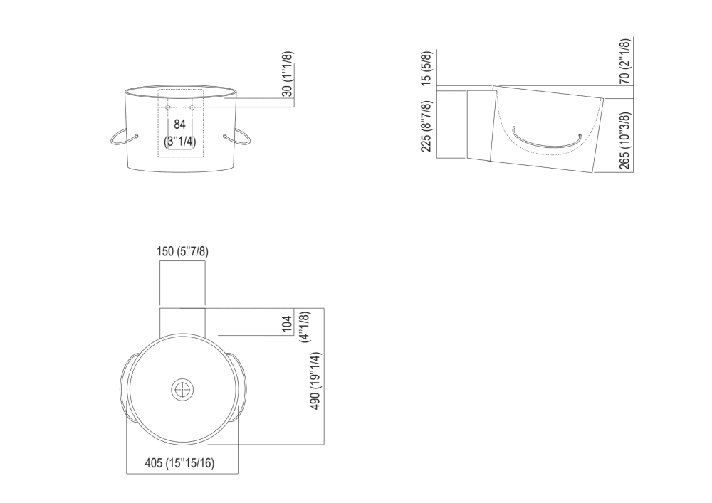 Hauptabmessungen<br>