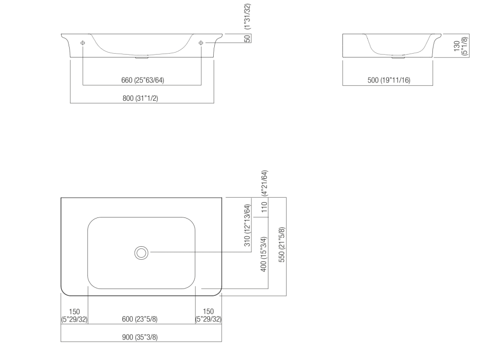 Main dimensions<br>
