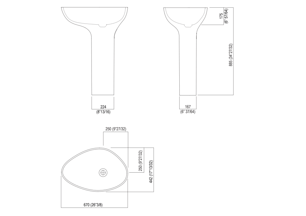 Hauptabmessungen<br>